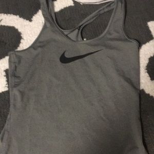 Gray Nike pro tank top small